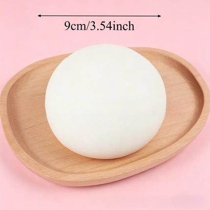 Squishy Bread Stress Ball Fidget Toy Soft Bun Squeeze Ball Stress Relief Slow Rising Sensory Toys for Adults Relaxing Gifts