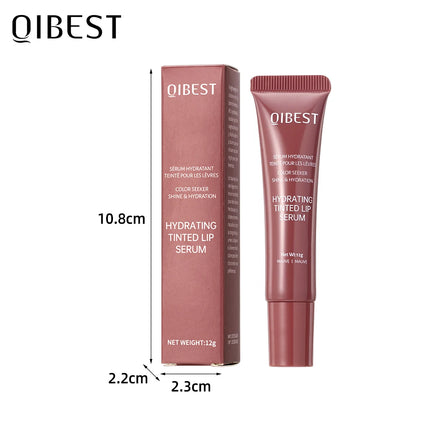 QIBEST 6 Colors Watery Crystal Jelly Lip Oil Balm Moisturizing Smoothing Lip Lines Jelly Pout Lip Gloss Glass Lip Glaze Cosmetic