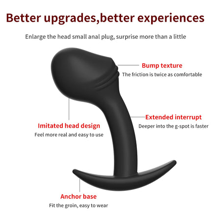 Safe Silicone Anal Plug Butt Plug Unisex Sexy Buttplug Big Dildo 3 Different Size Prostate Massager Adult Sex Toys for Men/Women