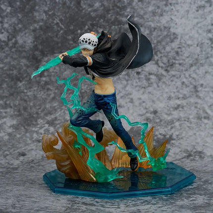 17CM Anime One Piece Fierce Battle Trafalgar D. Water Law Action Figure Adult Children Toys Japan Manga Kids Gift Model Doll