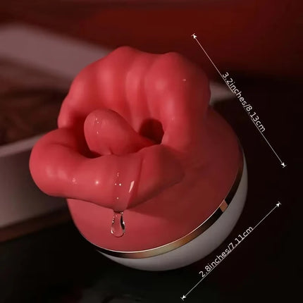 1pc Rose Red Lips Vibrator Vagina Tongue Clitoral Stimulator g-spot Massager Female Masturbator Adult Erotic Products - TOYS-SUCE