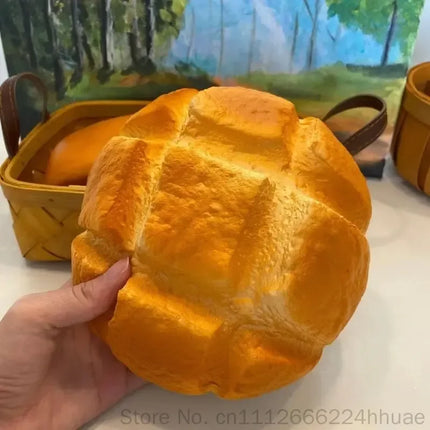 Oversized Pineapple Bun Squishy Bread High-Quality Stress Relief Toy Slow Rising Prank Decoration Unique Gift for All Ages