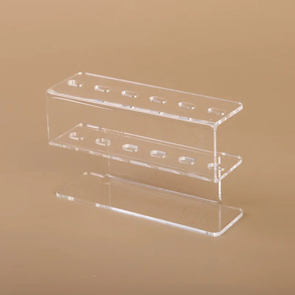 6-Hole Acrylic Tweezer Storage Rack Professional Eyelash Extension Display Stand Space Saving Tweezers Organizer Makeup Tools