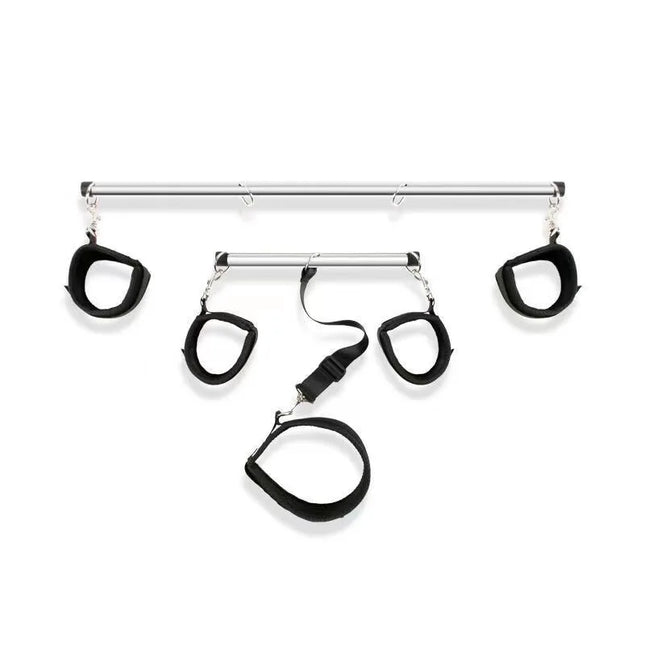 SM Handcuffs Ankle Cuffs Traction Collars Female Slave Genital Training Devices Coercive Tools Leg Spreaders T-shaped Frame