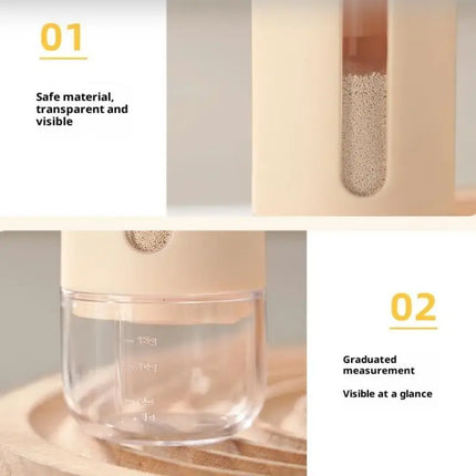 Shaker Canister Quantitative Salt Shaker Moisture-proof Metering Salt Shaker Push Type Salt Dispenser Salt Tank Sugar Bottle