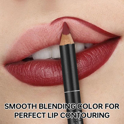 Velvet Matte Lip Liner Pencil, Smooth Long Lasting Waterproof Non-Fading Lip Makeup Pen, Perfect Gift for Women
