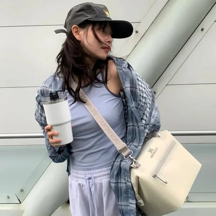 New Woven Organ Lunch Bag Office Workers Portable High-Capacity Waterproof Portable Warm Bag Daily Collocation Girl Series