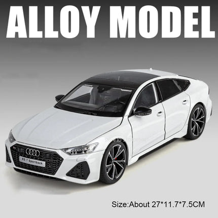 1:18 Scale RS7 Rolls-royce Phantom Car Toy Models Alloy Diecast Shock Absorption Doors Opened Sound Light for Adults Kids Gifts