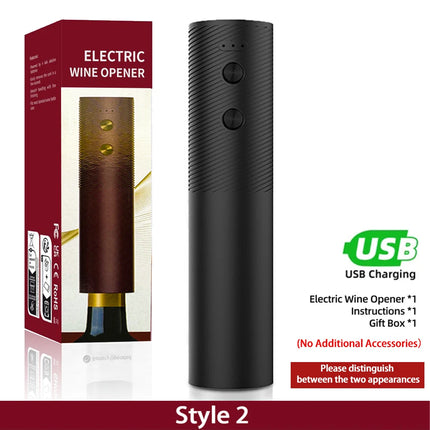 Electric Wine Bottle Opener Automatic Red Wine Corkscrew Rechargeable Wine Opener with Charging Base Tools Kitchen Accessories