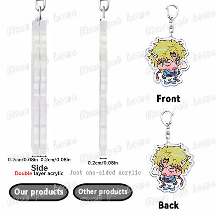 Cartoon Anime Chibi Keychain Accessories Bag Charms Keyrings Jewelry Fans Freinds Game Lovers Gifts