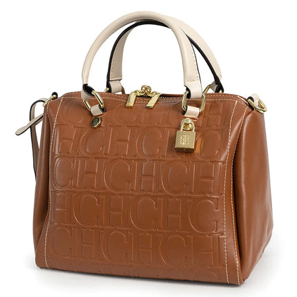 CH Letter Print Boston Crossbody Bag - Women Spring Summer Handbag 2025 / Sac CH Boston Bandoulière - Femme Printemps Été