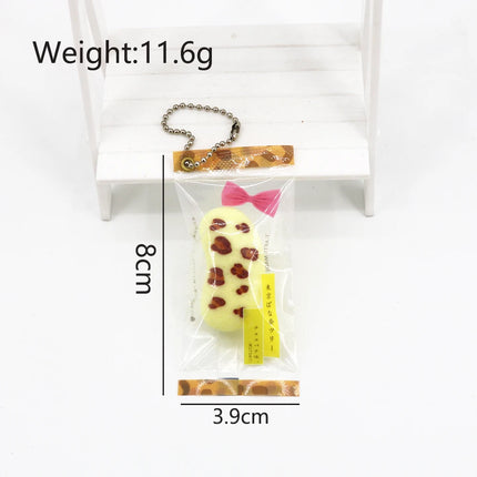 Cross-border new Japanese imitation banana resin key chain, candy snack pendant, Tokyo, gifts, Pendant