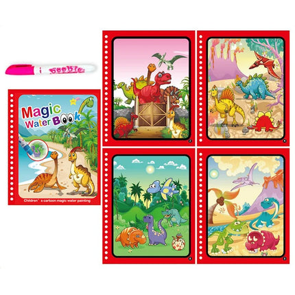 Children Magical Water Book Montessori Drawing Toys Reusable Coloring Books Magic Water Drawing Book Baby Early Education Toys