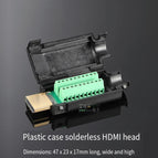 Plastic solderless