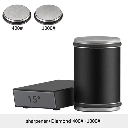 Niiruo Rolling Knife Sharpener Double Sided Diamond Sharpening Stone 15_20° Degree Magnetic Angle Roller Sharpening for Kitchen