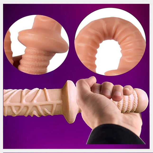 Super Long Dildos Anal Plug with Handle Penis Butt Plug Female Masturbation Adult Sex Toys for Women Men Couple Aduts Products