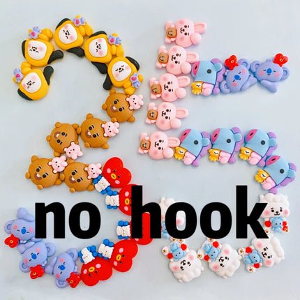 10PCs Cute Animal Cartoon Koala Resin Charms for jewelry making Pendant Small Character Mum Gifts Earring Necklace Accessories