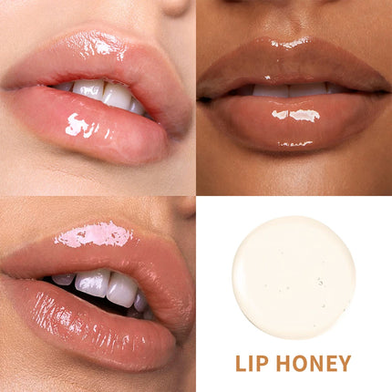 2pcs/set Honey Chocolate Lip Glaze Gloss Long-lasting Moisturizing Lip Oil Enhancing Complexion Reducing Lip Lines Lip Glosses