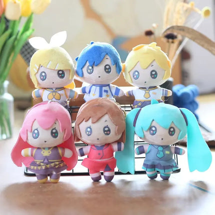 Cute Hatsune Miku Plush Keychain Kawaii Bag Pendant Soft Stuff Accessories For Birthday Gift