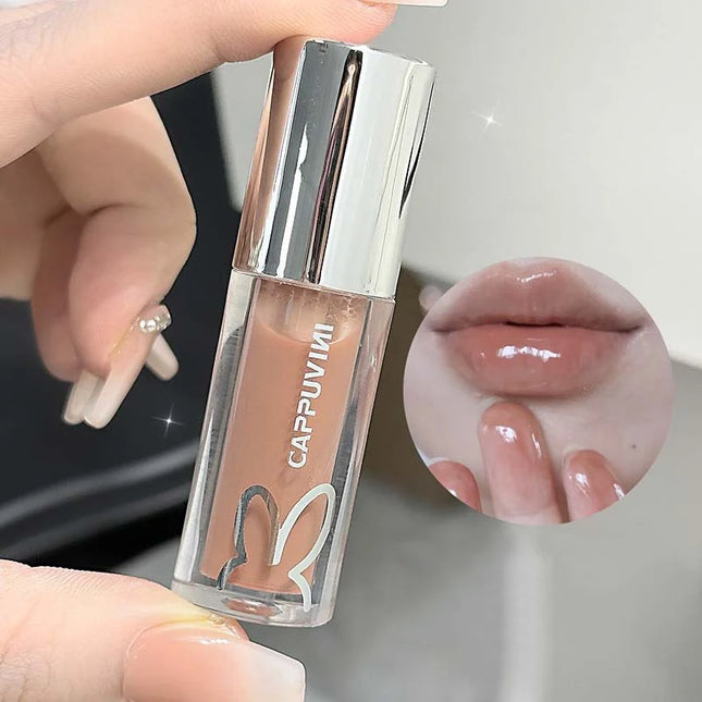 Cute Sparkling Mirror Lipstick Moisturizing Sexy Pink Shining Lips Gloss Long Lasting Lip Tint Makeup Jelly Glaze Cosmetics