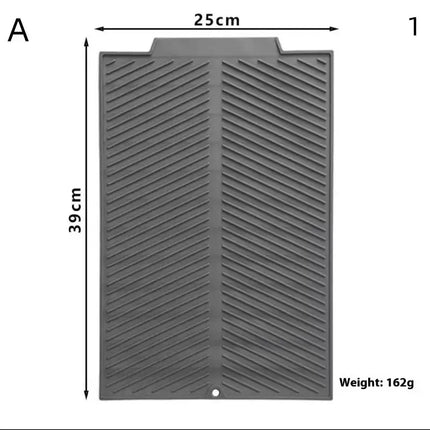 Silicone Drain Pad With Hole Drying Mat Pots Dish Drain Mat For Kitchen Tableware Non-slip Mats Anti-scald Coaster Kitchen