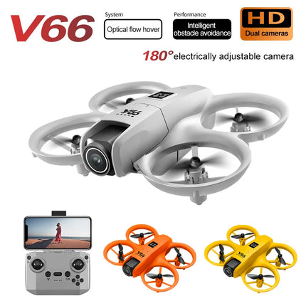 New V66 Mini RC Aerial Photography Drone Professional Wide Angle HD Camera Foldable Obstacle Avoidance Helicopter High Altitude