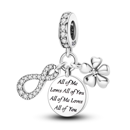 Inlaid Zircon Charm Beads 925 Sterling Silver Color Love Heart Snake Dangle Fit Original Bangle Bracelet Charms Pendant Jewelry