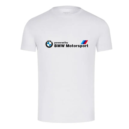 BMW Clothes T-shirt Large Size Polo Crew Neck Short Sleeve Trend Racing Series Men's T-shirt Pure Cotton Streetwear SUMMER