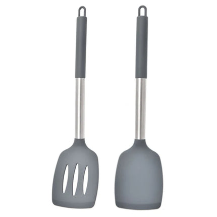 2Pcs Silicone Spatula Set Heat Resistant Nonstick Steak Spatula Kitchen Cooking Utensils Cookware Cooking Tool Set Spatula Kit