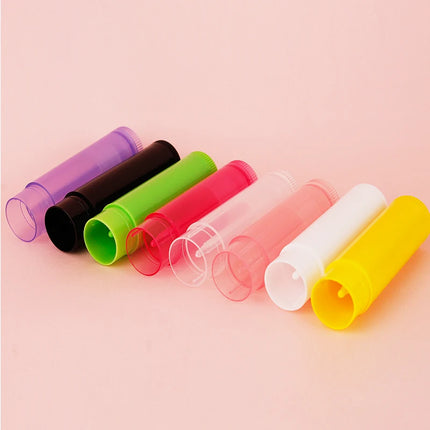 10/100pcs  Empty Lip Gloss Tubes Empty Cosmetic Containers Lipstick Jars Balm Tub Portable Travel Makeup Tools 5ml 5g
