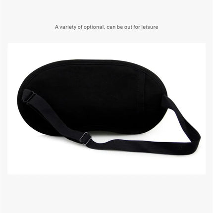 Cute Expression Black Blackout Eye Mask Women Girl Men Office Travel Essential Gift Unisex Funny Cartoon Nap Time Sleep Eye Mask
