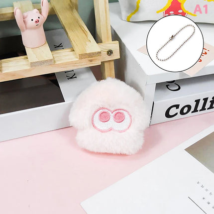 Cartoon Splatoon Inkling Plush Keychain Anime Orange Red Inkling Kawaii Animal Backpack Pendant Soft Stuffed Cartoon Toy Doll