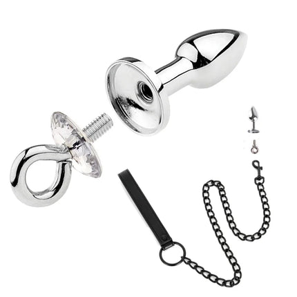 Exotic Accessories Metal Anal Plug With Pull Ring Adult Sex Products Anus Dilator Ass Stuff Tail Bdsm Erotic Games Novel Toys