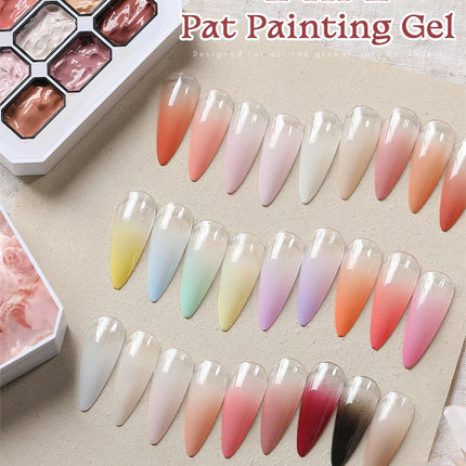 UR SUGAR 9 Colors Pat Painting Gel Nail 4 In 1 Semi Permanent Soak Off UV LED Nails Used For Gradient Stamping Pattern