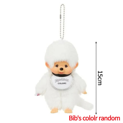 Monchhichi Plush Keychain Bag Hanging Accessories Kawaii Keychains Monkiki Doll Hanging Pendants Collection Birthday Gift モンチッチ