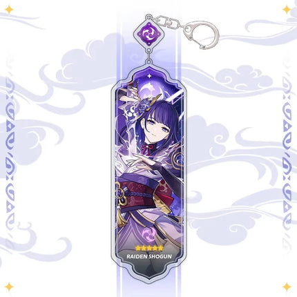 Anime Keychain Linnea Flins Durin Mualani Furina Arlecchin Key Chain Accessories Genshin Impact Cute Bag Pendant Key Ring Gift
