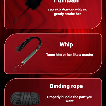 BDSM G Spot Dildo Vibrator Anal Plug Bondage Set Sex Toys For Women Whip Handcuffs For Sex Bdsm Exotic Adult Games