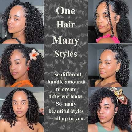 Deep Curly Crochet Human Hair Wet And Wavy Quick Weave Knotless Hair Extensions Water Wave Feather Twist Braiding Hair For Boho