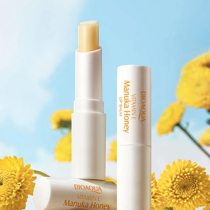 BIOAOUA Vitamin E Honey Lip Balm Moisturizing Anti Cracking Nourishing Nourishing Lipstick Lips Skin Care Products