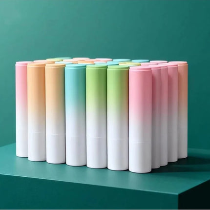 10-100pcs High-end gradient Color Direct Filling Lipstick Tube Lip Balm Bottle DIY Empty Lipstick Shell Cosmetic Container