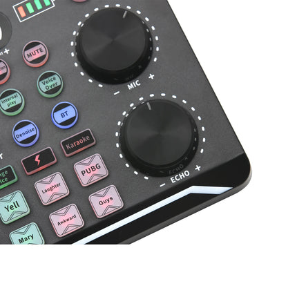 F998 Sound Card Microphone Sound Mixer Sound Card Audio Mixing Console Amplifier Live Music Mixer Amplifier Dj Equipment