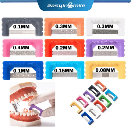 Easyinsmile IPR Orthodontics Stripping Dental Kit Interproximal Reduction Strips Polish Tooth Enamel Reduce Serrated Saw