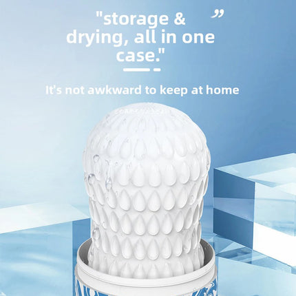 Male Masturbator Cup Portable Penis Trainer Penis Massage Adult Sex Toys Stretchy Silicone Vagina Egg Vacuum Pocket Cup for Men
