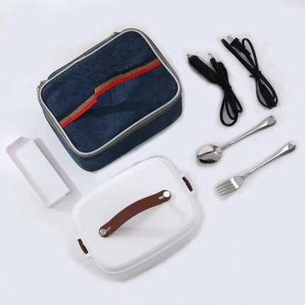 Electric lunch box Home car 2-in-1 thermal insulation portable bento box office office heating lunch box