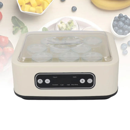 Multifunctional Homemade Yogurt Maker Machine 9 Glass Jars For Yogurt Ice Cream Pudding