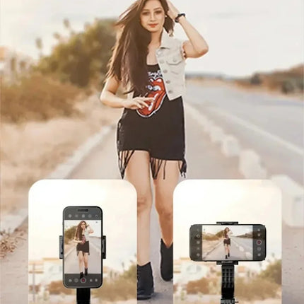 FGCLSY Bluetooth Handheld Gimbal Stabilizer Mobile Phone Selfie Stick Aluminum Alloy Adjustable Tripod for Smartphone Live