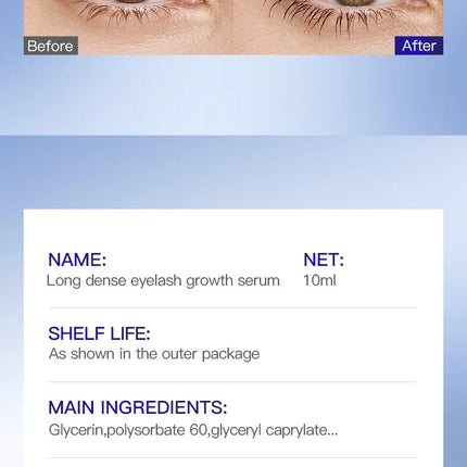 Fast Eyelash Growth Serum Natural Eyelashes Enhancer Longer Thicker Eyebrows Lift Essence Fuller Lashes Eye Care Korean Cosmetic