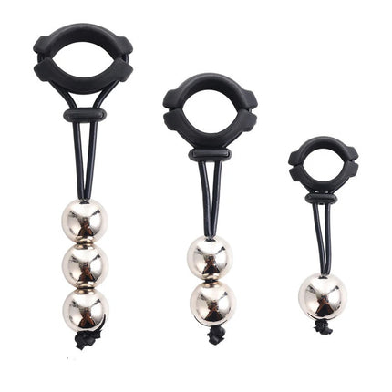 New 1Pc Male Penis Ring Exercise Device Weight Bearing Penis Extender Enlargement Stretcher Ball Semen Lock Sex Toys For Men