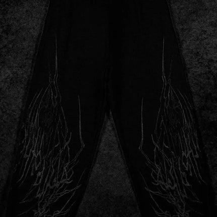 Hot Selling New Men's Street Running Pants Black Abstract Pattern Sports Pants Urban Style Casual Pants 2026 Winter Pants