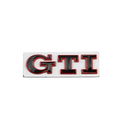 Metal GTI Logo Car Rear Trunk Emblem Side Sticker for Volkswagen VW Golf 4 5 6 7 8 Polo Jetta Tiguan Passat T-Roc MK2 MK5 MK7